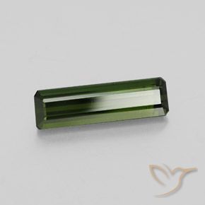 Tormalina Verde terroso naturale da 2.04 ct, Taglio smeraldo, VS-SI
