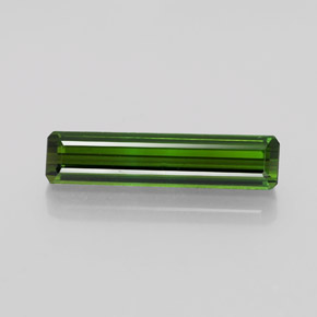Tormalina Verde medio-scuro naturale da 2.22 ct, Taglio smeraldo, VVS-VS