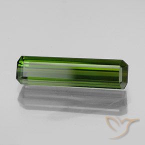 Tormalina Verde terroso naturale da 2.22 ct, Ottagonale / Taglio smeraldo, VVS-VS