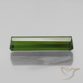 Tormalina Verde terroso naturale da 2.22 ct, Ottagonale / Taglio smeraldo, VVS-VS