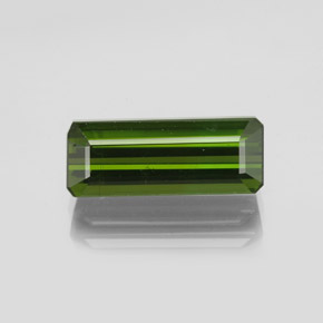 Tormalina Verde terroso naturale da 2.22 ct, Taglio smeraldo, VS-SI