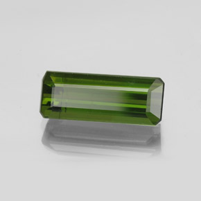 Tormalina Verde terroso naturale da 2.22 ct, Taglio smeraldo, VS-SI