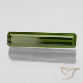 Tormalina Verde scuro naturale da 2.08 ct, Ottagonale / Taglio smeraldo, VVS