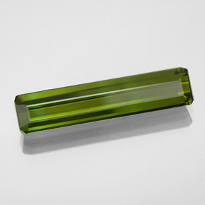 Tormalina naturale verde da 2,47 ct, taglio smeraldo, VVS-VS
