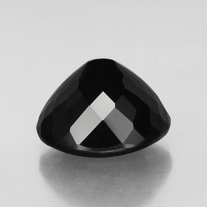 Tormalina naturale nero da 11,51 ct, taglio ovale, opaco