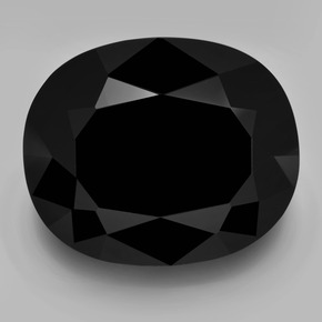 Tormalina naturale nero da 52,89 ct, taglio ovale, opaco