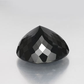 Tormalina naturale nero da 59,56 ct, taglio rotondo, opaco