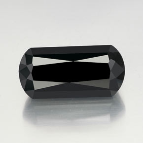 Tormalina naturale nero da 40,88 ct, forma fantasia, opaco