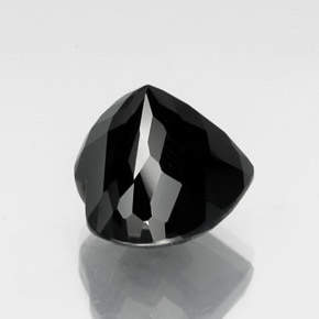 Tormalina naturale nero da 19,13 ct, a forma di cuore, opaco