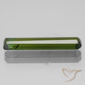 Tormalina Verde scuro naturale da 2.56 ct, Ottagonale / Taglio smeraldo, SI