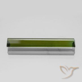 Tormalina Verde terroso naturale da 2.65 ct, Ottagonale / Taglio smeraldo, VVS