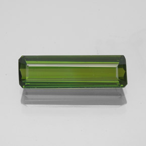 Tormalina naturale verde da 2,02 ct, taglio smeraldo, VVS