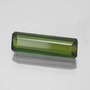 Tormalina naturale verde da 2,02 ct, taglio smeraldo, VVS