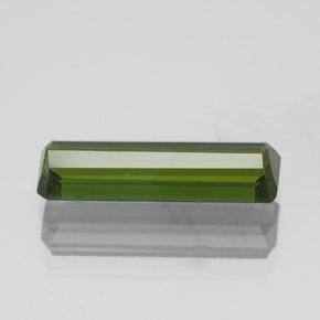 Tormalina naturale verde da 2,02 ct, taglio smeraldo, VVS