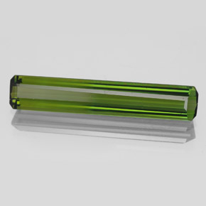 Tormalina Verde scuro naturale da 2.70 ct, Taglio smeraldo, VVS-VS