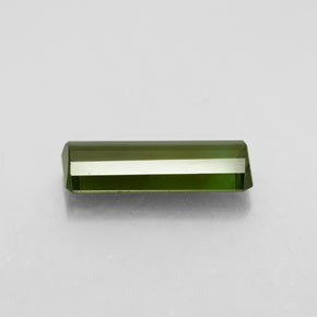 Tormalina naturale verde da 2,15 ct, taglio smeraldo, VVS