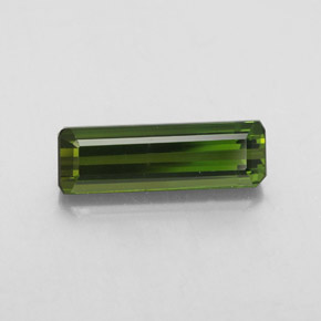 Tormalina naturale verde da 2,22 ct, taglio smeraldo, VVS-VS