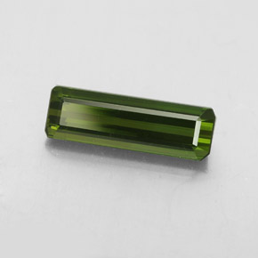 Tormalina naturale verde da 2,22 ct, taglio smeraldo, VVS-VS