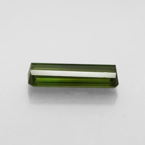 Tormalina naturale verde da 2,22 ct, taglio smeraldo, VVS-VS