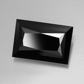 Tormalina naturale nero da 19,96 ct, baguette, opaco