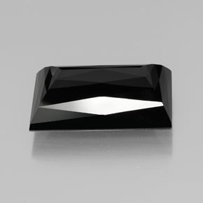 Tormalina naturale nero da 19,96 ct, baguette, opaco