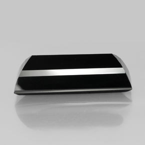 Tormalina Schorl naturale da 48.28 ct, Taglio a baguette, Opaco