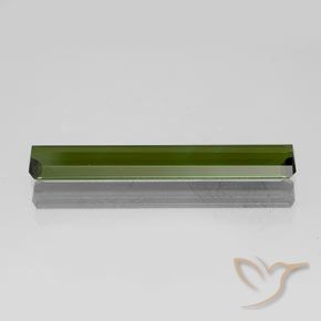 Tormalina Verde medio-scuro naturale da 1.65 ct, Ottagonale / Taglio smeraldo, VVS