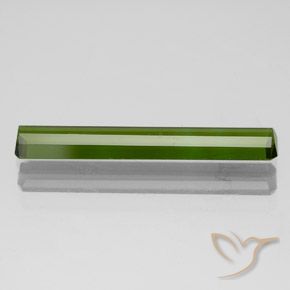 Tormalina Verde scuro naturale da 1.51 ct, Ottagonale / Taglio smeraldo, VVS-VS