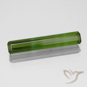 Tormalina Verde scuro naturale da 1.55 ct, Ottagonale / Taglio smeraldo, VVS-VS