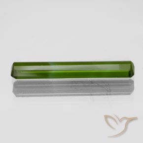 Tormalina Verde scuro naturale da 1.55 ct, Ottagonale / Taglio smeraldo, VVS-VS
