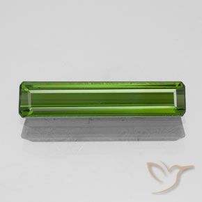 1.43ct Naturale Verde scuro Tormalina, Taglio smeraldo, VVS-VS