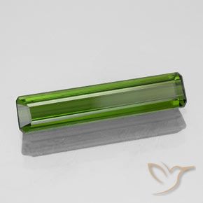 Tormalina Verde scuro naturale da 1.43 ct, Ottagonale / Taglio smeraldo, VVS-VS