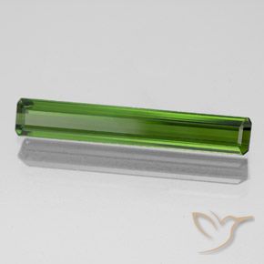 Tormalina Verde terroso naturale da 1.59 ct, Ottagonale / Taglio smeraldo, VVS