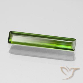 Tormalina Verde giallastro naturale da 1.45 ct, Ottagonale / Taglio smeraldo, VVS-VS