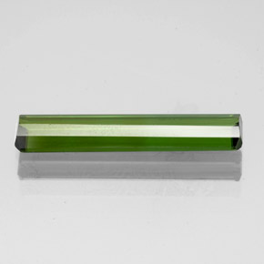Tormalina naturale verde da 1,51 ct, taglio smeraldo, VS