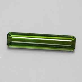 Tormalina naturale verde da 1,84 ct, taglio smeraldo, VS