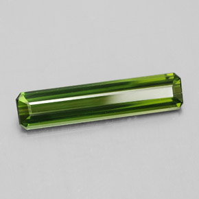 Tormalina naturale verde da 1,84 ct, taglio smeraldo, VS