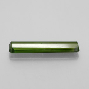 Tormalina naturale verde da 1,84 ct, taglio smeraldo, VS