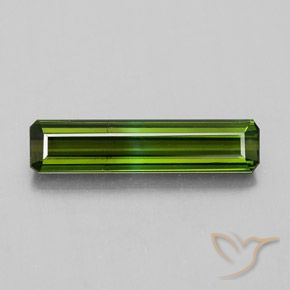 1.20ct Naturale Verde scuro Tormalina, Taglio smeraldo, VS-SI