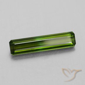 Tormalina Verde scuro naturale da 1.20 ct, Ottagonale / Taglio smeraldo, VS-SI