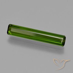 Tormalina Verde scuro naturale da 1.66 ct, Ottagonale / Taglio smeraldo, SI