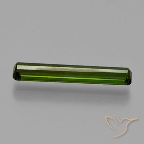 Tormalina Verde scuro naturale da 1.66 ct, Ottagonale / Taglio smeraldo, SI
