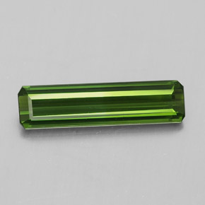 Tormalina naturale verde da 1,27 ct, taglio smeraldo, VVS-VS