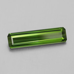 Tormalina naturale verde da 1,27 ct, taglio smeraldo, VVS-VS