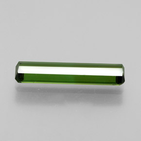 Tormalina naturale verde da 1,27 ct, taglio smeraldo, VVS-VS