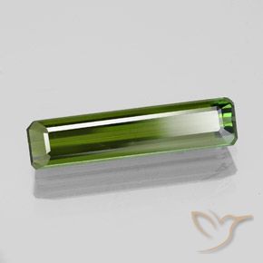 Tormalina Verde scuro naturale da 1.30 ct, Ottagonale / Taglio smeraldo, VS-SI