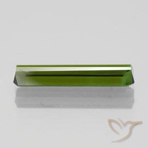 Tormalina Verde scuro naturale da 1.30 ct, Ottagonale / Taglio smeraldo, VS-SI