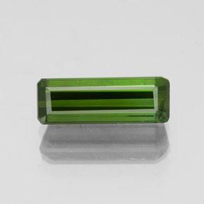 Tormalina Verde terroso naturale da 1.43 ct, Taglio smeraldo, SI