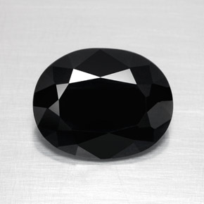 Tormalina naturale nero da 2,82 ct, taglio ovale, opaco