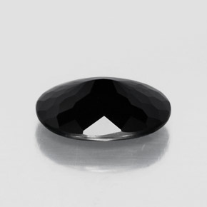 Tormalina naturale nero da 2,82 ct, taglio ovale, opaco